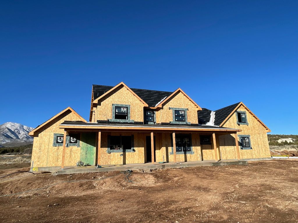 Large custom home framing in progress